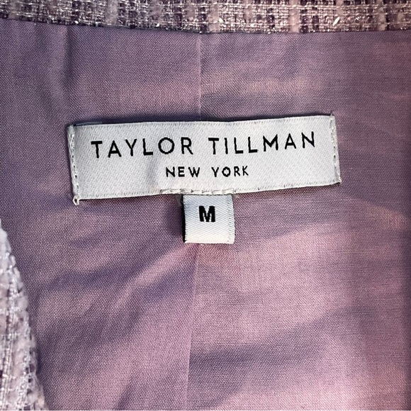Taylor Tillman Tiff Sleeveless Coat Style Dress Lavender Medium - Picture 16 of 16
